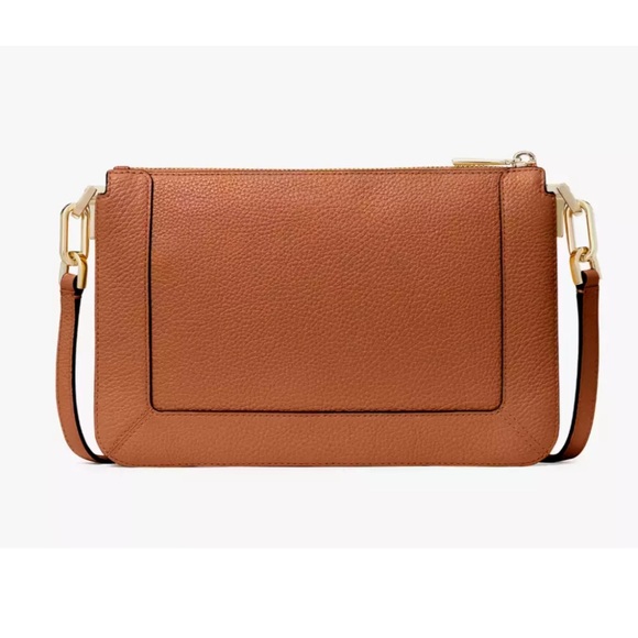 New Kate Spade Lena Double Compartment Crossbody Warm Gingerbread - Picture 5 of 5